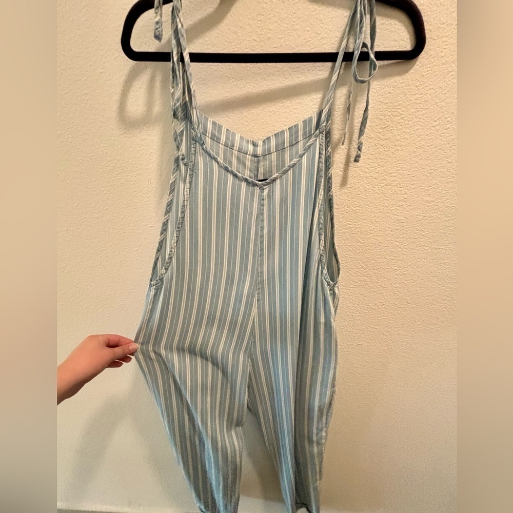 bobiBLACK Los Angeles stripped blue jumpsuit, size S - Picture 7 of 8
